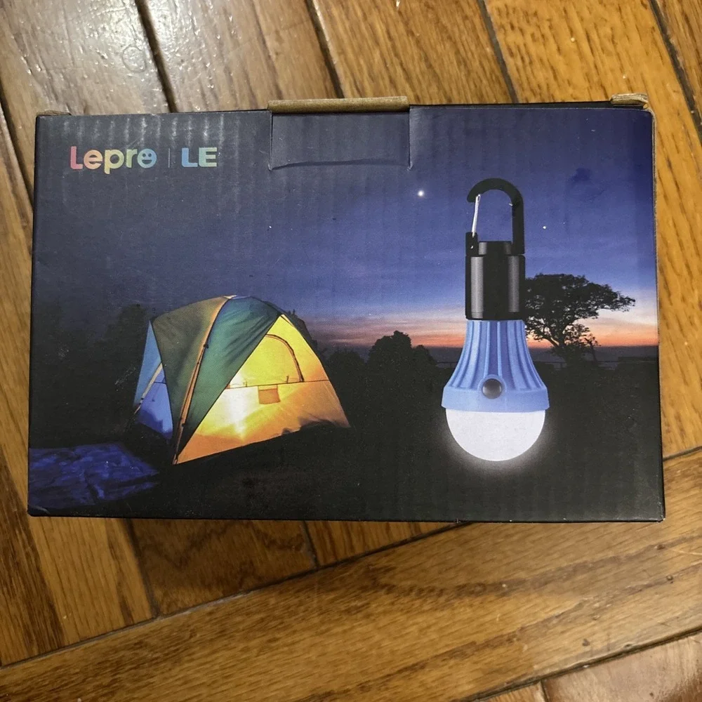 Lepro LE LED Camping Lanterns 4 pcs Hanging Scouts Hunting Nature NIB 3 W / 4.5
